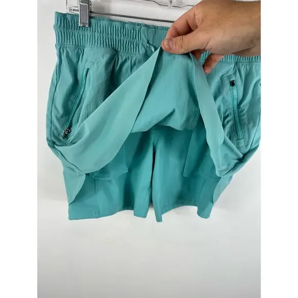 Athleta Trekkie Skort Sea Blue Size 6 Golf Tennis Ripstop Outdoor - Picture 9 of 10
